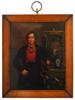 AMERICAN PORTRAIT OF 19TH CEN FIREMAN OIL PAINTING PIC-0