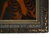 OIL PAINTING OF A SKELETON IN VICTORIAN FRAME PIC-2