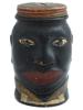 VINTAGE AFRICAN AMERICANA MONEY BOX AND POSTCARD PIC-1