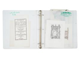 COLLECTION OF BOOKPLATE EX LIBRIS ETCHINGS ON PAPER