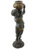 VTG FIGURAL CAST BRONZE FIGURAL PUTTI CANDLE STICK PIC-1