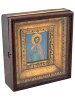 ANTIQUE RUSSIAN ICON OF SAINT MAXIMUS IN KIOT