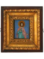 ANTIQUE RUSSIAN ICON OF SAINT MAXIMUS IN KIOT