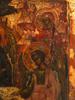 ANTIQUE 18TH C RUSSIAN ICON OF TRINITY IN KOVCHEG PIC-3