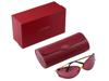 CARTIER WOMENS CAT EYE RED LENS SUNGLASSES IOB PIC-0