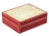 ANTIQUE CHINESE WOODEN BOX W WHITE JADE CARVING PIC-0