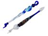 TWO ITALIAN JUDAICA MURANO GLASS TORAH POINTERS PIC-0