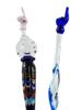 TWO ITALIAN JUDAICA MURANO GLASS TORAH POINTERS PIC-2