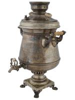 RUSSIAN 84 SILVER ENGRAVED SAMOVAR