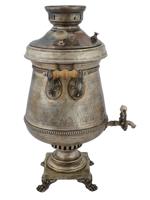 RUSSIAN 84 SILVER ENGRAVED SAMOVAR