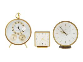 VINTAGE TABLE CLOCKS THERMOMETER AND BAROMETER