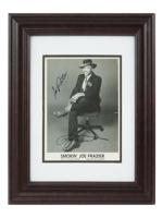 VINTAGE PRINT W PHOTOGRAPH OF BOXER JOE FRAZIER