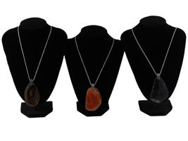 INDIAN SILVER NECKLACES CARNELIAN ORCA AGATE ONYX