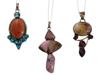 VINTAGE STERLING SILVER GEMSTONE PENDANTS PIC-1