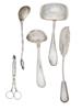 ANTIQUE DUTCH STERLING SILVER SERVING CUTLERY SET PIC-0
