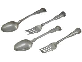 ANTIQUE ENGLISH STERLING SILVER SPOONS AND FORKS