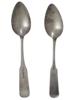 ANTIQUE 19TH C POLISH MALCZ SILVER TABLE SPOONS PIC-2
