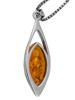 SILVER BEAD AND PENDANT NECKLACES AMBER MOONSTONE PIC-4