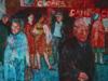 AMERICAN STREET SCENE OIL PAINTING BY DIANE VIDITO PIC-1