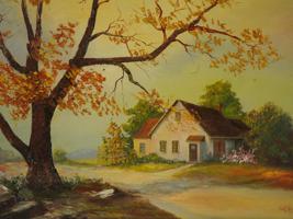 AMERICAN LANDSCAPE OIL PAINTING BY EARL COLLINS