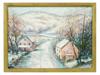 AMERICAN WINTER LANDSCAPE PAINTING BY A. ROEDEL PIC-0