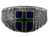 WWII GERMAN TYPE WAFFEN SS WIKING NORDLAND SILVER RING PIC-0