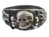 GERMAN WWII TYPE WAFFEN SS MOUNTAIN TROOPS SILVER RING PIC-0