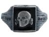 GERMAN WWII TYPE WAFFEN SS DIVISION TOTENKOPF SILVER RING PIC-0