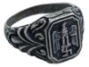 GERMAN WWII TYPE WEHRMACHT OFFICERS SILVER RING PIC-1