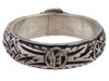 GERMAN WWII TYPE SS HONOR SILVER RING IN BOX PIC-4