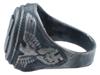 GERMAN WWII TYPE WAFFEN SS RUNES SILVER RING PIC-2