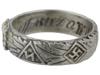 WWII NAZI GERMAN 3RD REICH SS HIMMLER HONOR TYPE RING PIC-4