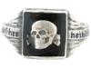 WWII MODEL WAFFEN SS TOTENKOPF DIVISION SIVLER RING PIC-0
