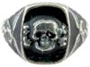 WWII MODEL NAZI GERMAN WAFFEN SS OFFICER SILVER RING PIC-0