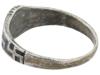 WWII MODEL NAZI GERMAN WAFFEN SS OFFICER SILVER RING PIC-3