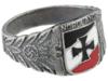 WWII MODEL NAZI WAFFEN SS WIKING NORDLAND SILVER RING PIC-1