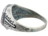 GERMAN WWII TYPE WAFFEN SS OFFICERS SILVER RING PIC-2