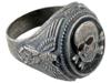 WWII NAZI GERMAN TYPE WAFFEN SS TOTENKOPF RING PIC-1