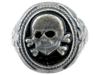 WWII NAZI GERMAN TYPE WAFFEN SS TOTENKOPF RING PIC-0