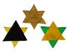 GROUP OF 3 HOLOCAUST PERIOD MAGEN DAVID PATCHES PIC-0