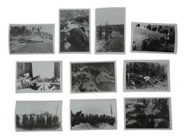 GROUP OF 10 PHOTOS OF NAZI CRIMES AGAINST HUMANITY