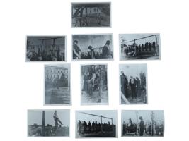 GROUP OF 10 PHOTOS OF NAZI ATROCITIES AGAINST CIVILIANS