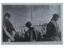 GROUP OF 10 PHOTOS OF NAZI ATROCITIES AGAINST CIVILIANS