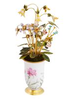 GERMAN JANE HUTCHESON PORCELAIN ENAMEL FLOWER VASE