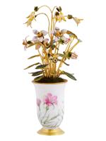 GERMAN JANE HUTCHESON PORCELAIN ENAMEL FLOWER VASE