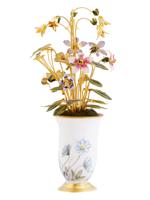 GERMAN JANE HUTCHESON PORCELAIN ENAMEL FLOWER VASE