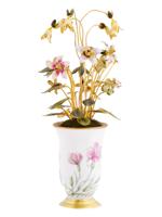 GERMAN JANE HUTCHESON PORCELAIN ENAMEL FLOWER VASE