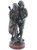 ANTIQUE JEAN-LOUIS GREGOIRE FRENCH BRONZE FIGURE PIC-0