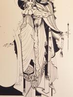 ART NOUVEAU REVIVAL MANNER ETCHING SIGNED BY ARTIST