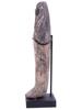 EGYPTIAN BLACK POTTERY USHABTI WITH HIEROGLYPHICS PIC-2